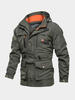 Herren Jacken Reißverschluss Polyester Casual Hunter Grün Stilvoller Mantel