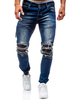 Herren Jeans Denim Straight Leg Hose lang für Herren