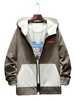 Herren Kapuzenjacken Full Zip Regular Fit Leichte Frühjahrsjacke mit Tasche