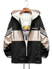 Herren Kapuzenjacken Zip Through Color Block Spring Jacket