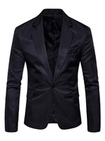 Herren Kasual BlazerKerbkragen 2020 eine Knöpfe Pocket schlange Fit Blazer Jacke