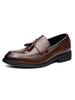 Herren Kleid Schuhe Mode Round Toe Slip-On PU-Leder
