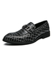 Herren Kleid Schuhe Qualität spitzen Zehen Metall Details Slip-On PU-Leder