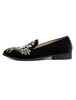 Herren Loafer aus Samt mit Pop-Art Muster und Stickereien