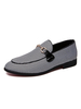 Herren Loafer Canvas Houndstooth Slip-On Schuhe
