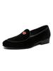 Herren Loafer Schuhe Beliebte Polyester Hearts Pattern Slip-On Loafer Schuhe