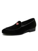 Herren Loafer Schuhe Beliebte Polyester Hearts Pattern Slip-On Loafer Schuhe