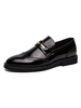 Herren Loafer Schuhe Bequemes PU-Leder Round Toe Monk Strap Slip-On