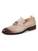 Herren Loafer Schuhe Ecru White Crocodile Grain Fashion PU Leder Slip On Low Tops Schuhe
