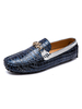 Herren Loafer Schuhe Mode PU Leder Metalldetails Slip-On