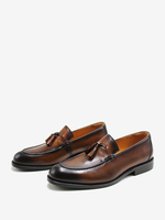 Herren Loafer Schuhe PU Leder Quaste Ballkleid Hochzeit Schuhe