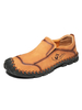 Herren Loafer Schuhe Slip-On Artwork Round Toe Leder Loafer Schuhe