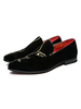 Herren Loafer Schuhe Slip-On Artwork Round Toe Wildleder Herren Herrenschuhe