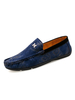 Herren Loafer Schuhe Slip-On Metalldetails Printed Round Toe PU-Leder Blau Loafer