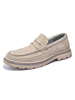 Herren Loafer Schuhe Slip-On Mönchsriemen Round Toe Pigskin Upper Herrenschuhe