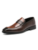 Herren Loafer Schuhe Slip-On Monk Strap Ombre Square Toe PU-Leder