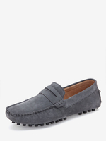 Herren Loafer Schuhe Slip-On Monk Strap Round Toe Wildleder
