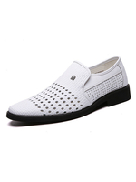 Herren Loafer Schuhe Slip-On Round Toe Leder Herrenschuhe