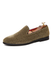 Herren Loafer Schuhe Slip-On Round Toe PU Leder Schwarz Freizeitschuhe