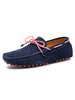 Herren Loafer Schuhe Slip-On runde Zehen Wildleder Leder Chic Loafers