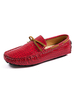 Herren Loafer Schuhe Slip-On Schleifen Runde Zehe PU-Leder