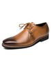 Herren moderne runde Zehenriemen verstellbare braune Ombre Leder Prom Schuhe