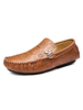 Herren Mokassin Slipper Slip On Fahrschuhe In Braun