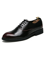 Herren Oxford Schuhe Burgund Spitze Spitzenkleid Schuhe Business Schuhe