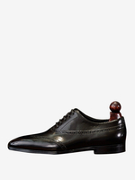 Herren Oxford Schuhe mit runder Spitze Brogues Abschlussball Heimkehr Hochzeitsschuhe