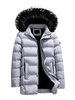 Herren Parka Mantel 2020 Pelzige Kapuze Windbreaker Baumwolle Füllen Plüschfutter Winter Lässige Mantel