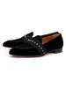 Herren Party Schuhe Loafer Schuhe Mode Wildleder Ledernieten Artwork Slip-On Freizeitschuhe