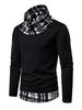 Herren Pullover Pullover Kapuze Ausschnitt Winter Strickwaren