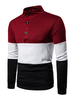 Herren Pullover Pullover Stehkragen Color Block Winter Strickwaren