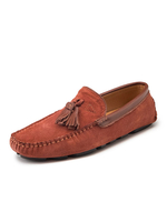 Herren Quaste Mokassin Slipper Slip-On Round Toe Wildleder Fahrschuhe