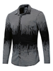 Herren Regular Fit 100% Baumwolle Artwork Shirt in Burgund