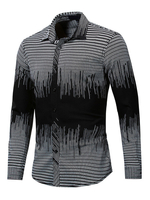 Herren Regular Fit 100% Baumwolle Artwork Shirt in Burgund