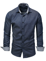 Herren Regular Fit Jeanshemd In Blau