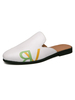 Herren Sandalen Slip-On Artwork Leder Gummisohle Herren Pantoletten
