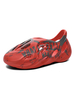 Herren Sandalen Slip-On Artwork PU Leder EVA Sohle Casual Red Clogs Schuhe