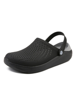 Herren Sandalen Slip-On Color Block PU Leder EVA Sohle Clogs