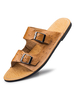 Herren Sandalen Slip-On Rindsleder Gummisohle