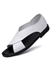 Herren Sandalen Slip-On Rindsleder Gummisohle Flache Sandalen