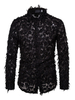 Herren Shirt Handmade Stereo Feather Langarm Shirt