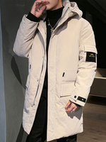 Herren Slim Fit Down Parka Winter Oberbekleidung