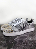 Herren Sneakers 2020 Balck Snake Color Runde Zehennieten schnüren lässige Skateschuhe