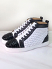 Herren Sneakers 2020 White Round Toe Nieten schnüren sich High Top Casual Skateschuhe