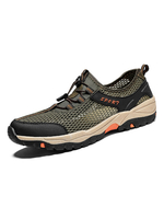 Herren Sneakers Bequeme Mesh Round Toe Athletic Casual Einfarbige Sommer Sneakers