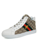 Herren Sneakers Bequeme PU Leder Runde Zehen Polka Dot Golden Daily Casual Schuhe