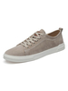 Herren Sneakers Bequeme Rindsleder Runde Zehen Khaki Freizeitschuhe