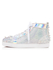 Herren Sneakers Bequeme Wildleder Leder Runde Zehen Strass Kunstwerk Spike Sneakers